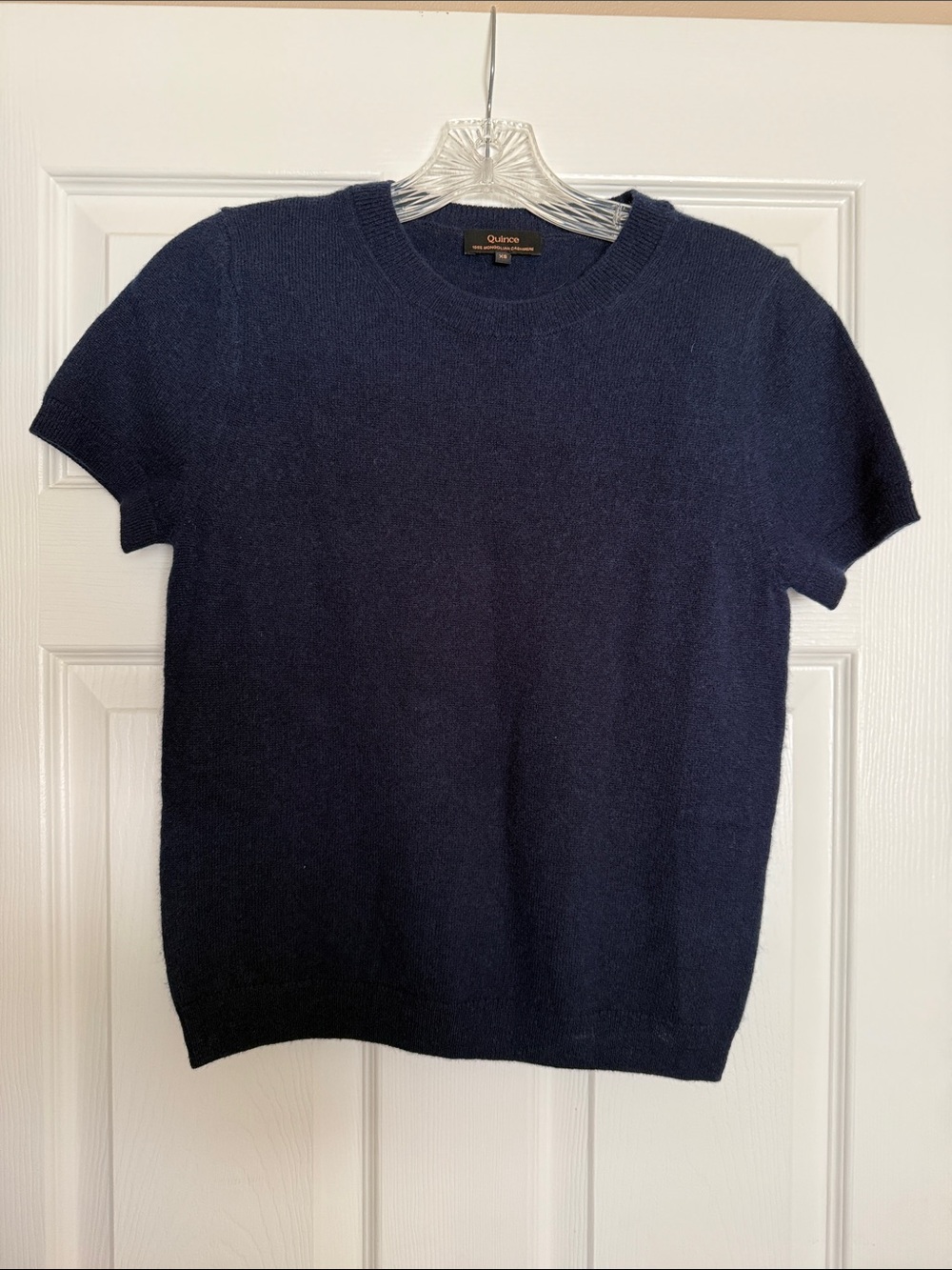 Quince Navy Cashmere Tee XS